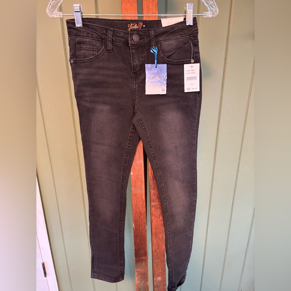 Studio V Girls Black Jeans Size 10